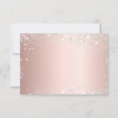 Quinceanera Maskerin Rose Goldmaske Save The Date (Rückseite)