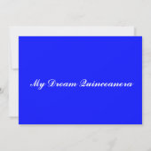 Quinceanera Masquerade Einladungen (Rückseite)