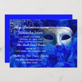 Quinceanera Masquerade Einladungen (Vorne/Hinten)