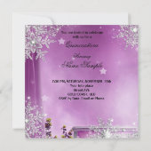 Quinceanera Masquerade Magische Prinzessin Rosa Einladung (Rückseite)