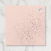 Quinceanera Masquerade Party Rose Gold Pink Geschenkanhänger (Rückseite)