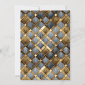 Quinceanera Masquerade Rose Gold ID1031 Einladung (Rückseite)