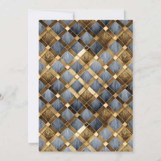 Quinceanera Masquerade Rose Gold ID1031 Einladung (Rückseite)