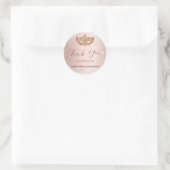 Quinceanera masquerade Rose gold silber Vielen Dan Runder Aufkleber (Tasche)
