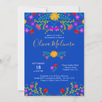 Quinceanera mexikanische Fiesta farbenfrohe Blume 