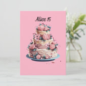 Quinceañera: Mi Momento de Brillar Einladung (Stehend Vorderseite)