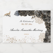 Quinceañera Mini Sparklassi Schaumweinetikett (Einzelnes Label)