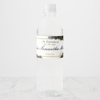 Quinceañera Mini Sparklassi Wasserflaschenetikett