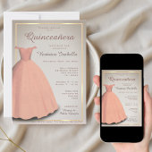 Quinceañera mis quince feiern Lnvitation Einladung