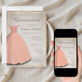 Quinceañera mis quince feiern Lnvitation Einladung