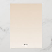 Quinceañera mis quince rote Kleidung Foil Einladun Folieneinladung (Rückseite)