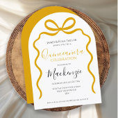 Quinceanera Modern Ribbon-Rahmen Einladung