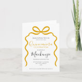 Quinceanera Modern Ribbon-Rahmen Einladung (Vorderseite)