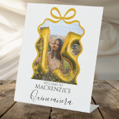 Quinceanera Modern Ribbon-Rahmen Sockelschild