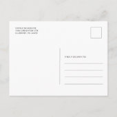 Quinceanera Moderne Blumenwelt 15. Geburtstag Einladungspostkarte (Rückseite)