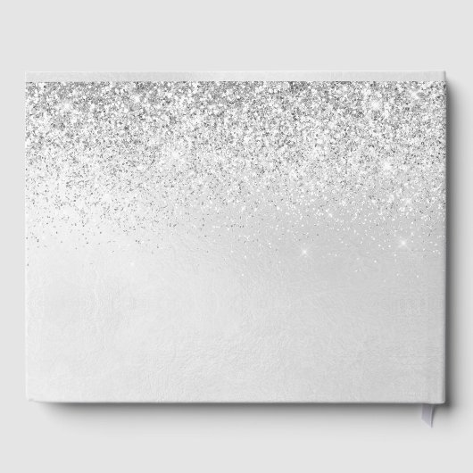 Quinceañera Navy Royal Blue Sparkling Gown Gästebuch (Rückseite)