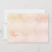 Quinceanera Pampas Blütenschmetterling Save the Da (Rückseite)