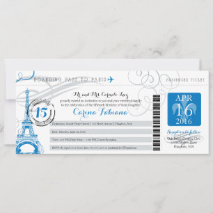 Quinceanera   Paris Einladung
