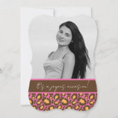 Quinceanera-Party Einladung (Cheetah Print) (Vorderseite)