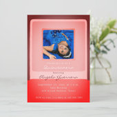 Quinceañera-Party Einladung mit Foto (Stehend Vorderseite)