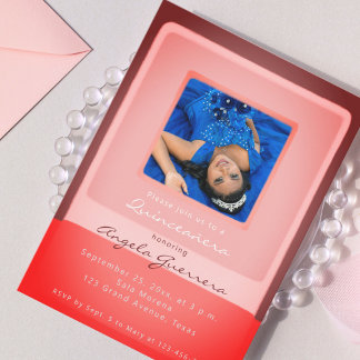 Quinceañera-Party Einladung mit Foto