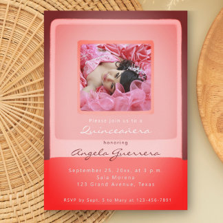 Quinceañera-Party Einladung mit Foto