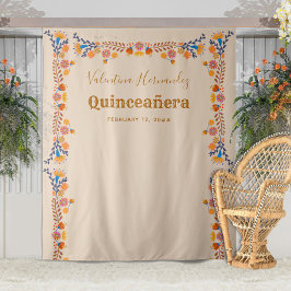 Quinceanera Party Foto Hintergrund Mexikanisches B Wandteppich