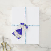 Quinceanera Party Gown Royal Blue Floral Geschenkanhänger (Mit Garn)