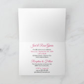 Quinceanera Pink Cheetah Print mit Foto Einladung (Innenseite)