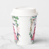 Quinceanera Pink Dress Paper Cups Pappbecher (Links)