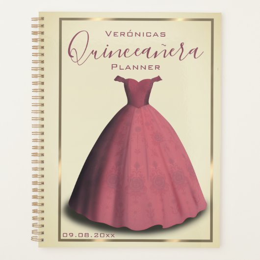 Quinceañera Planer Gästebuch (Vorderseite)