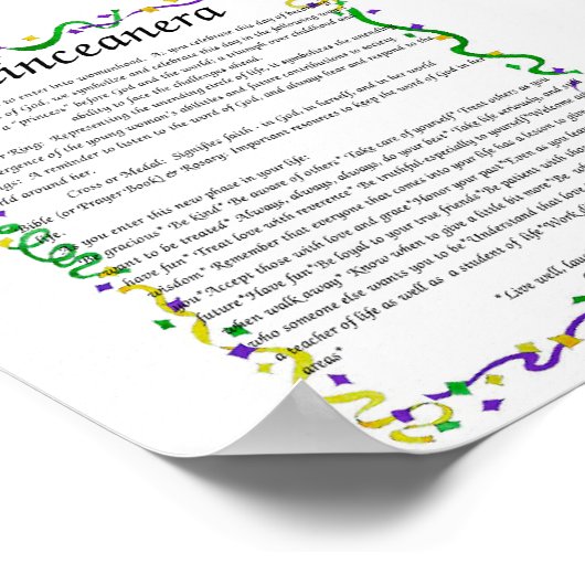 Quinceanera Poster (Ecke)