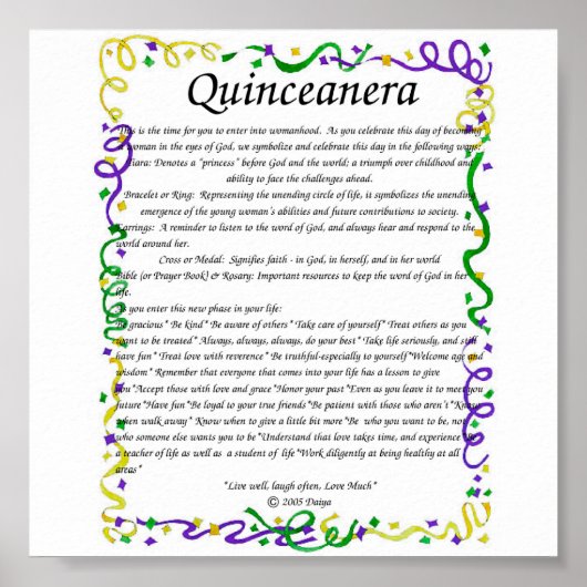 Quinceanera Poster (Vorne)