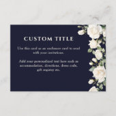 Quinceanera Princess Dress and Rose Blue Custom Begleitkarte (Vorderseite)