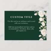 Quinceanera Princess Dress und Rose Green Custom Begleitkarte (Vorderseite)