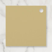 Quinceanera Princess Tiara Crown Black Gold Geschenkanhänger (Rückseite)