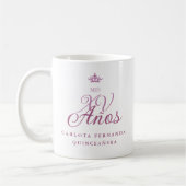 Quinceañera Romantic Exquisite Mis XV Spanish Kaffeetasse (Links)