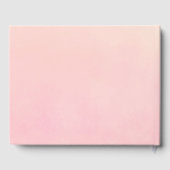 Quinceanera rosa Blume tiara glamourösen Namen Gästebuch (Rückseite)