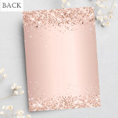 Quinceanera Rose Gold Blume Kleid Einladung