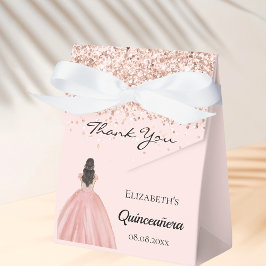 Quinceanera Rose Gold Prinzessin Kleid Geschenkschachtel