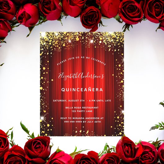 Quinceanera Rotgoldentheater Flyer