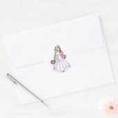 Quinceanera Runder Aufkleber (Umschlag)