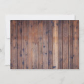 Quinceanera Rustic Lavendel Floral String Lights Einladung (Rückseite)