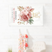 Quinceanera Rustikale Flora 15. Geburtstag Willkom Banner (Insitu)