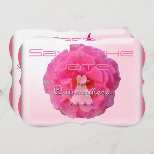 Quinceanera Save The Date (Vorne/Hinten)