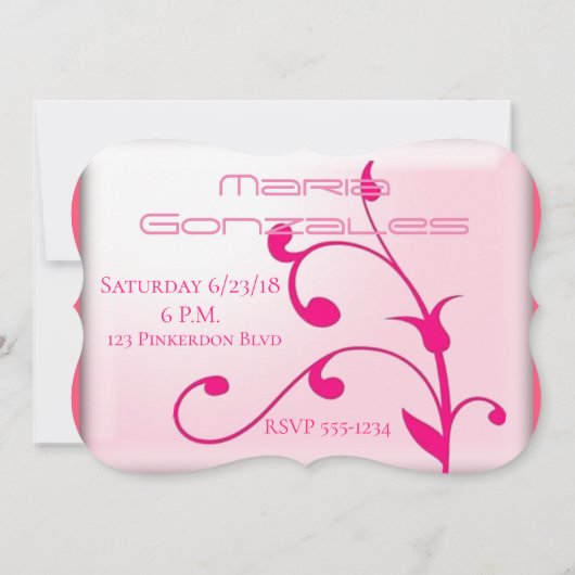 Quinceanera Save The Date (Rückseite)