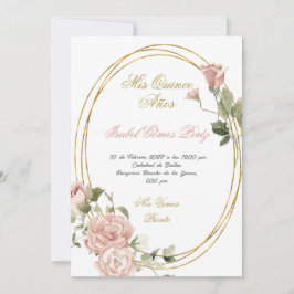 Quinceanera Save the Date auf Spanisch