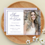 Quinceañera Save the Date Lila Glitzer Foto<br><div class="desc">Quinceañera 15. Geburtstag Einladung Save the Date Drehbuch lila Lavendel Glitzer Fotokarte.</div>
