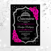 Quinceanera - Schwarz-Rosa-Silber