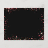 Quinceanera Schwarz-Rot-Kleidung Haushalt Save the Flyer (Hinten)